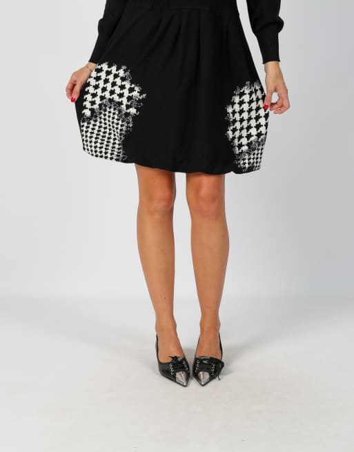Vintage Made in Italy S knitted midi dress in black, 2 of 4