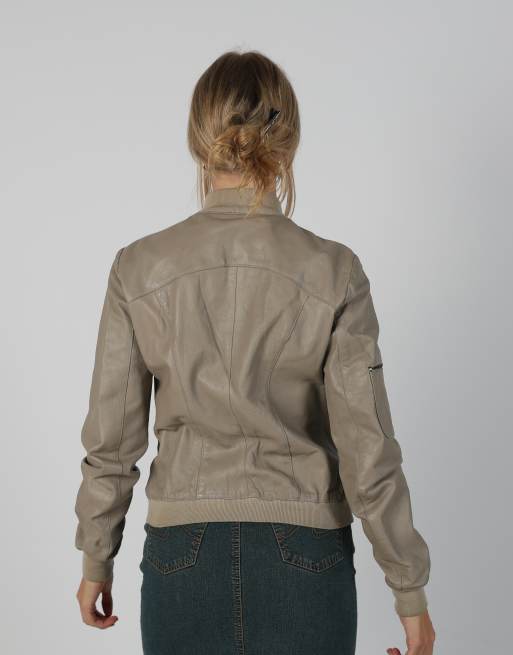 Vintage Made in Italy S leather jacket in brown, 2 of 4
