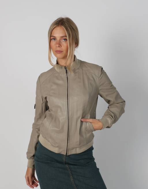 Vintage Made in Italy S leather jacket in brown, 3 of 4