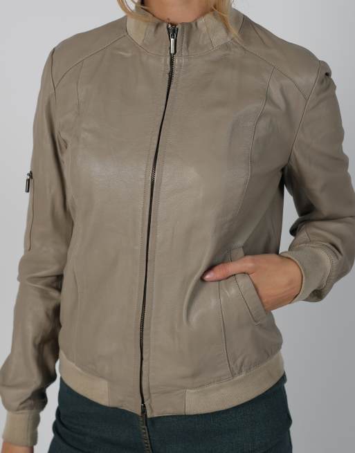Vintage Made in Italy S leather jacket in brown, 4 of 4