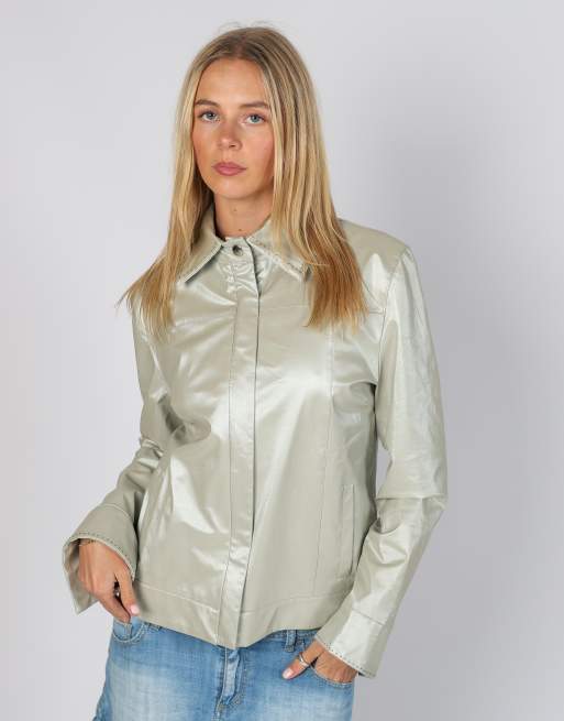 Vintage Made in Italy S light jacket in silver