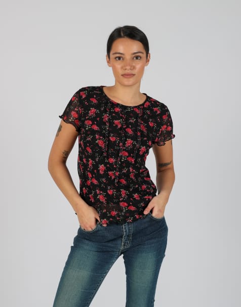 Vintage Made in Italy S mesh top in black - view 1