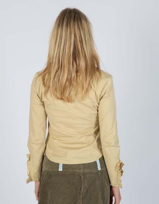 Vintage Made in Italy S shirt in beige, 2 of 4