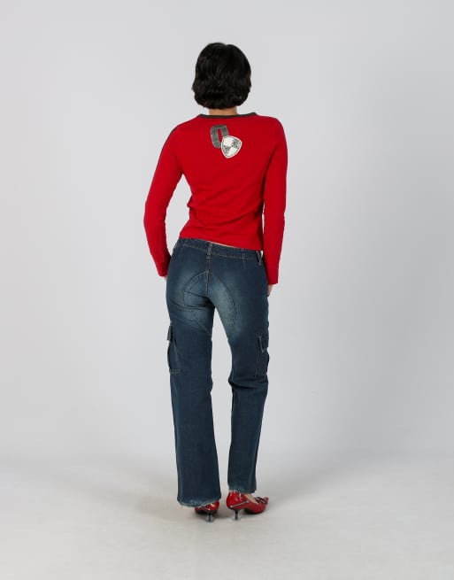 Vintage Made in Italy S straight jeans in blue, 3 of 4