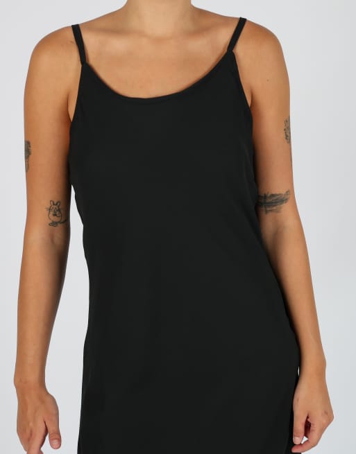 Vintage Made in Italy S woven midi dress in black, 4 of 4