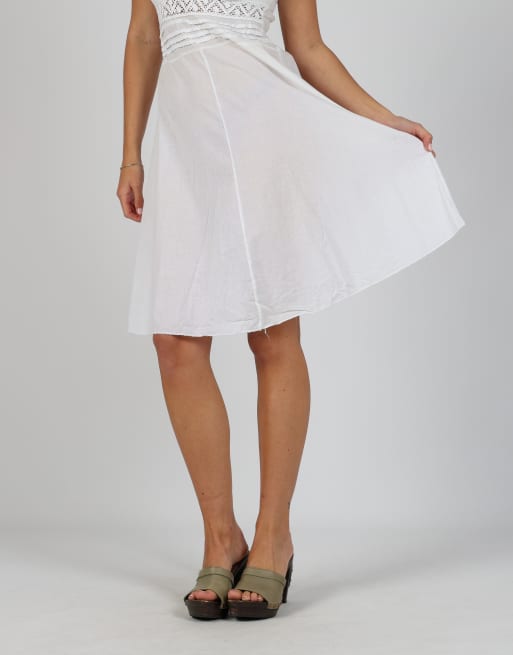 Vintage Made in Italy S woven midi dress in white, 2 of 4