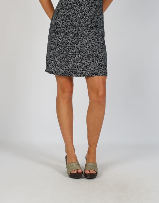 Vintage Made in Italy S woven mini dress in black, 2 of 4