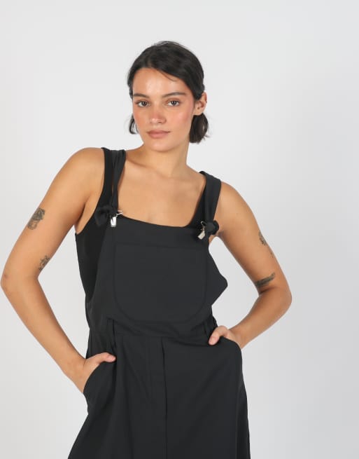 Vintage Made in Italy S woven mini dress in black, 4 of 4