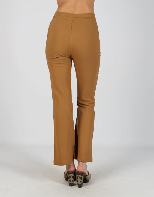 Vintage Made in Italy S woven trousers in beige, 4 of 4