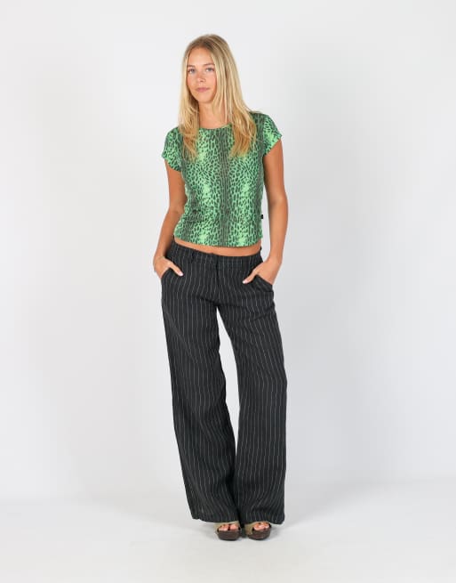 Vintage Made in Italy S woven trousers in black