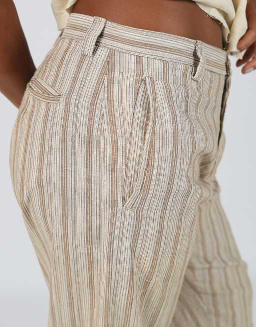 Vintage Made in Italy S woven trousers in brown, 4 of 4