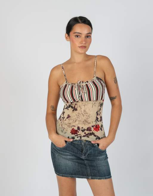 Vintage Made in Italy XS cami in beige, 1 of 4