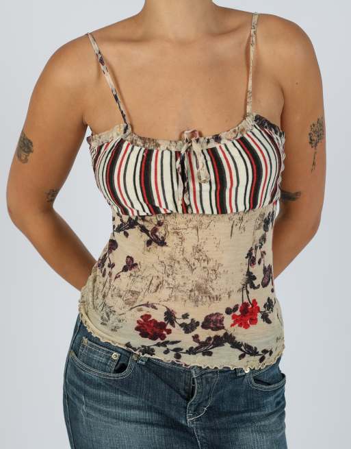 Vintage Made in Italy XS cami in beige, 4 of 4
