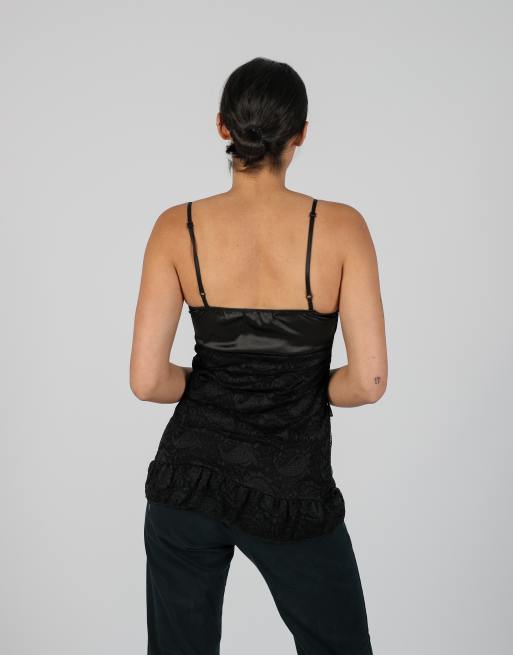 Vintage Made in Italy XS cami in black, 2 of 4