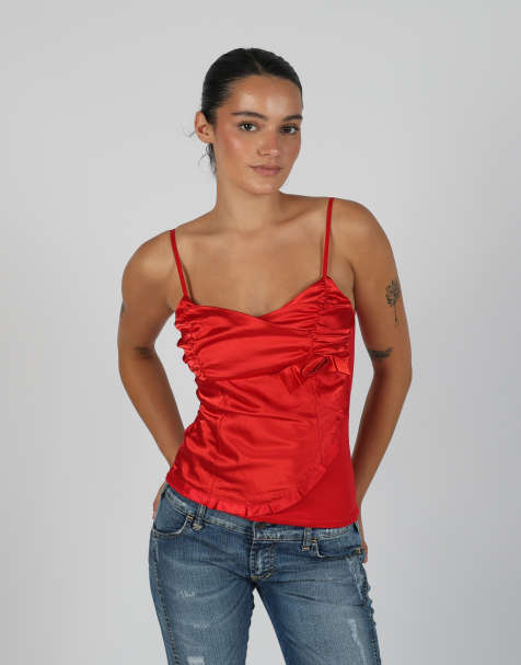 Vintage Made in Italy XS cami in red - view 1