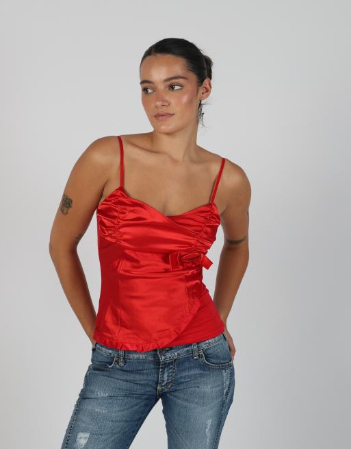 Vintage Made in Italy XS cami in red, 3 of 4