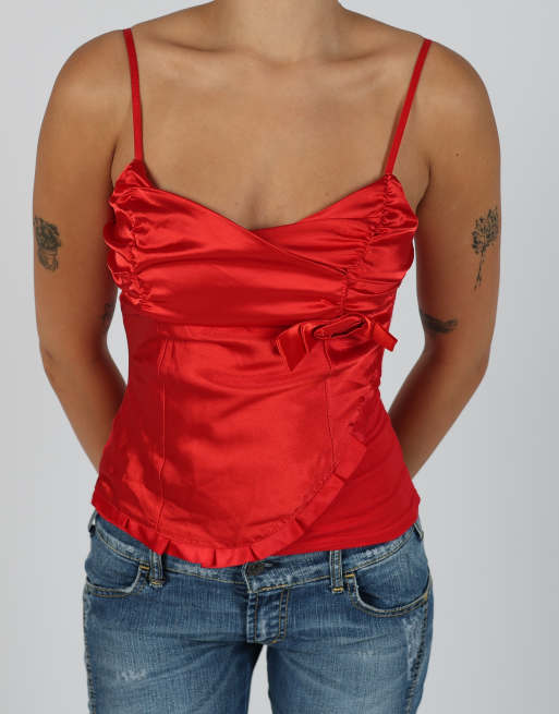 Vintage Made in Italy XS cami in red, 4 of 4