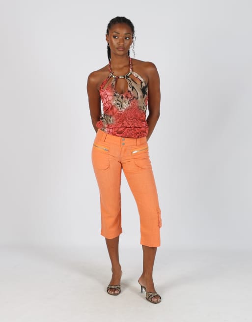 Vintage Made in Italy XS capri trouser in orange