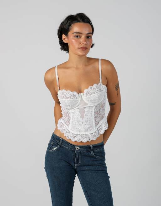 Vintage Made in Italy XS corset in ivory, 1 of 4