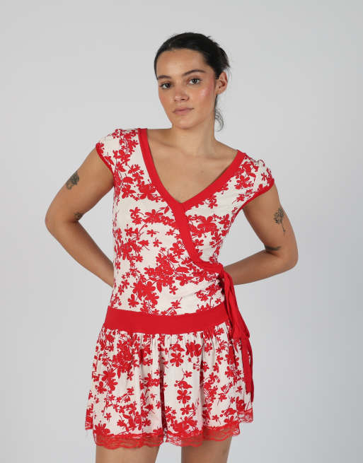 Vintage Made in Italy XS woven mini dress in ivory, 2 of 4