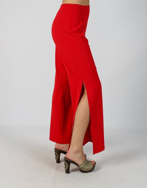 Vintage Made in Italy XS woven trousers in red, 2 of 4