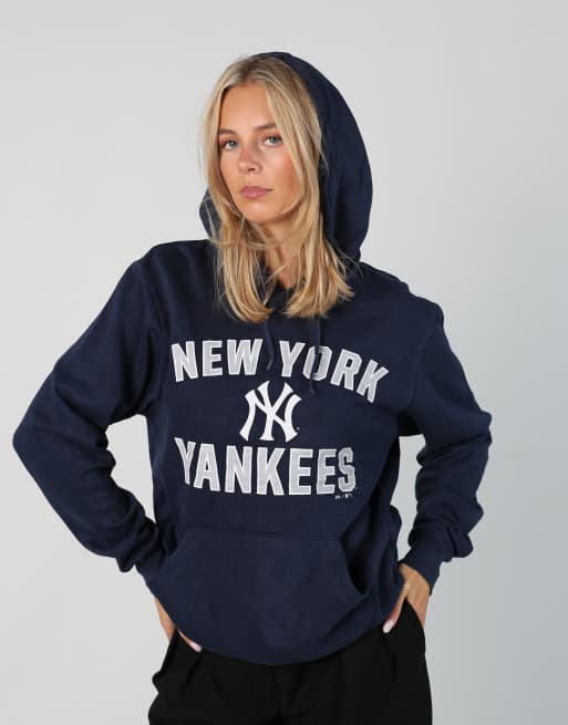 Vintage Majestic s hoodie in navy blue