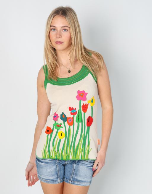 Vintage Mamatayou S cami in cream