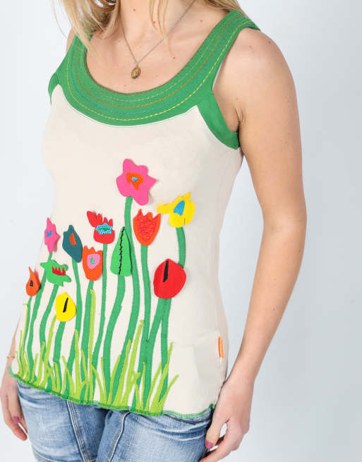Vintage Mamatayou S cami in cream, 4 of 4