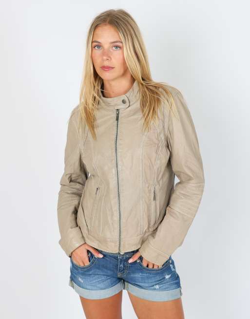 Vintage Manguun S leather jacket in brown