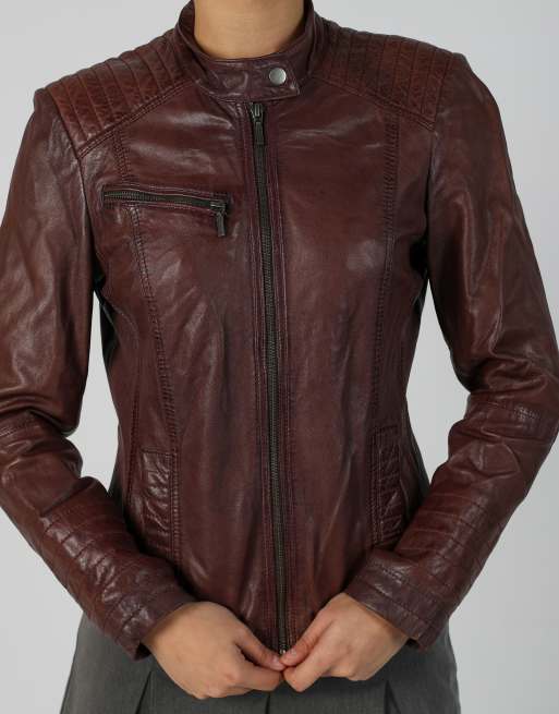 Vintage Manguun S leather jacket in brown, 4 of 4