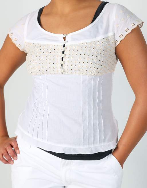 Vintage Marella M cami in white, 4 of 4