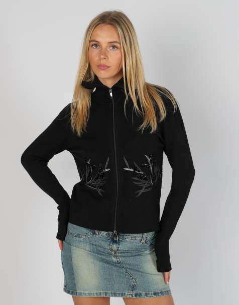 Vintage Marella M knitted jumper in black - view 1