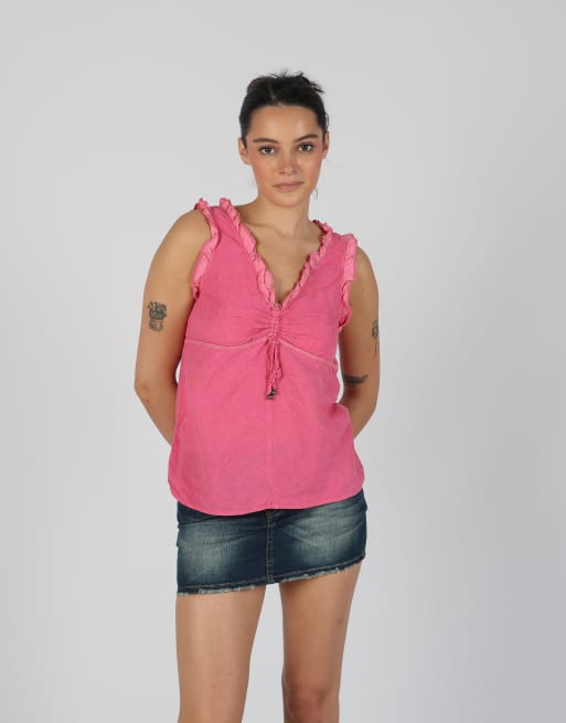 Vintage Marella S cami in pink, 3 of 4