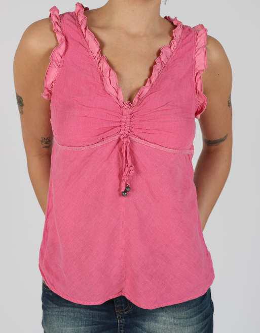 Vintage Marella S cami in pink, 4 of 4