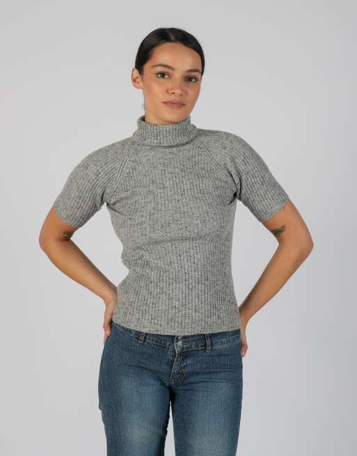 Vintage Marella S knitted top in grey