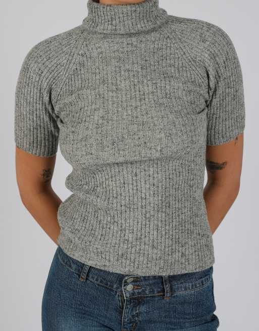 Vintage Marella S knitted top in grey, 4 of 4
