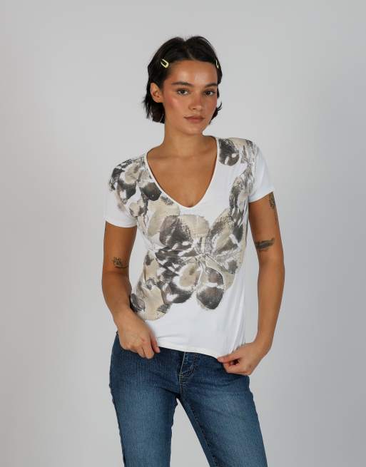 Vintage Marella S woven top in white, 1 of 4