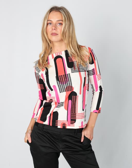 Vintage Margherita Perilli S long sleeve top in ivory