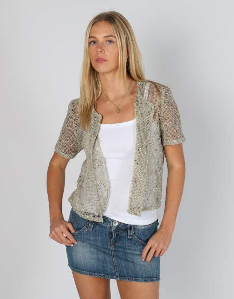 Vintage Maria Bellesy S cardigan in gold - view 1