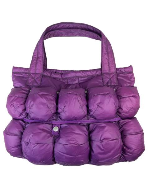 Vintage Marithe + Francois Girbaud puffer pocket shoulder bag in purple - view 1