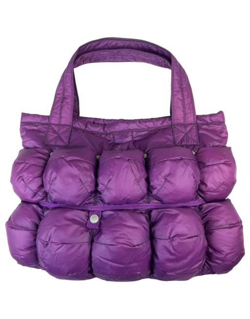 Vintage Marithe + Francois Girbaud puffer pocket shoulder bag in purple