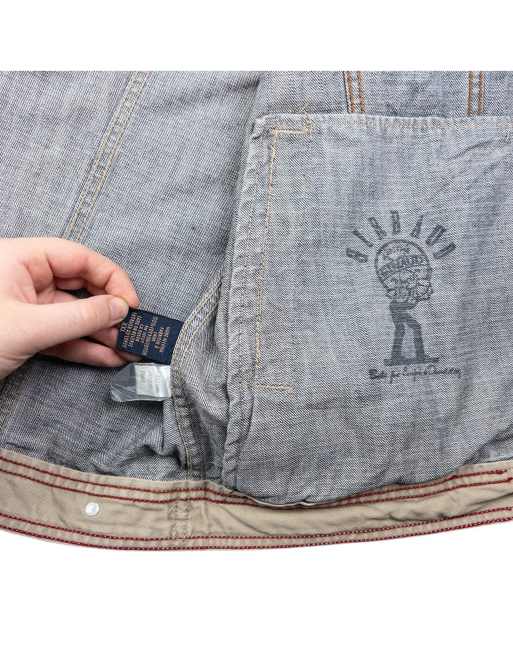 Vintage Marithe + Francois Girbaud zip up denim jackets size xxl in mid blue, 4 of 4