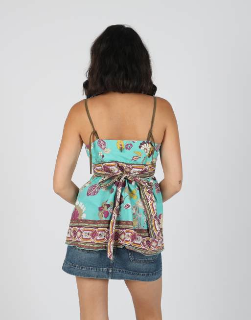 Vintage Marlboro Classics S cami in turquoise, 2 of 4