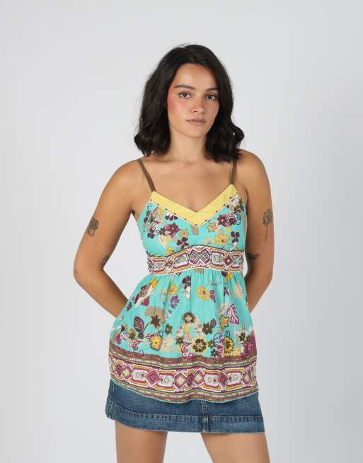 Vintage Marlboro Classics S cami in turquoise, 3 of 4