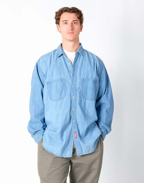 Vintage Marlboro XL Long Sleeve Shirt Light Blue - view 1