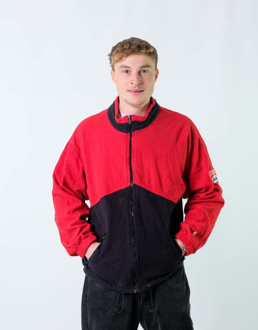 Vintage Marlboro XXL Fleece Red Zip Up