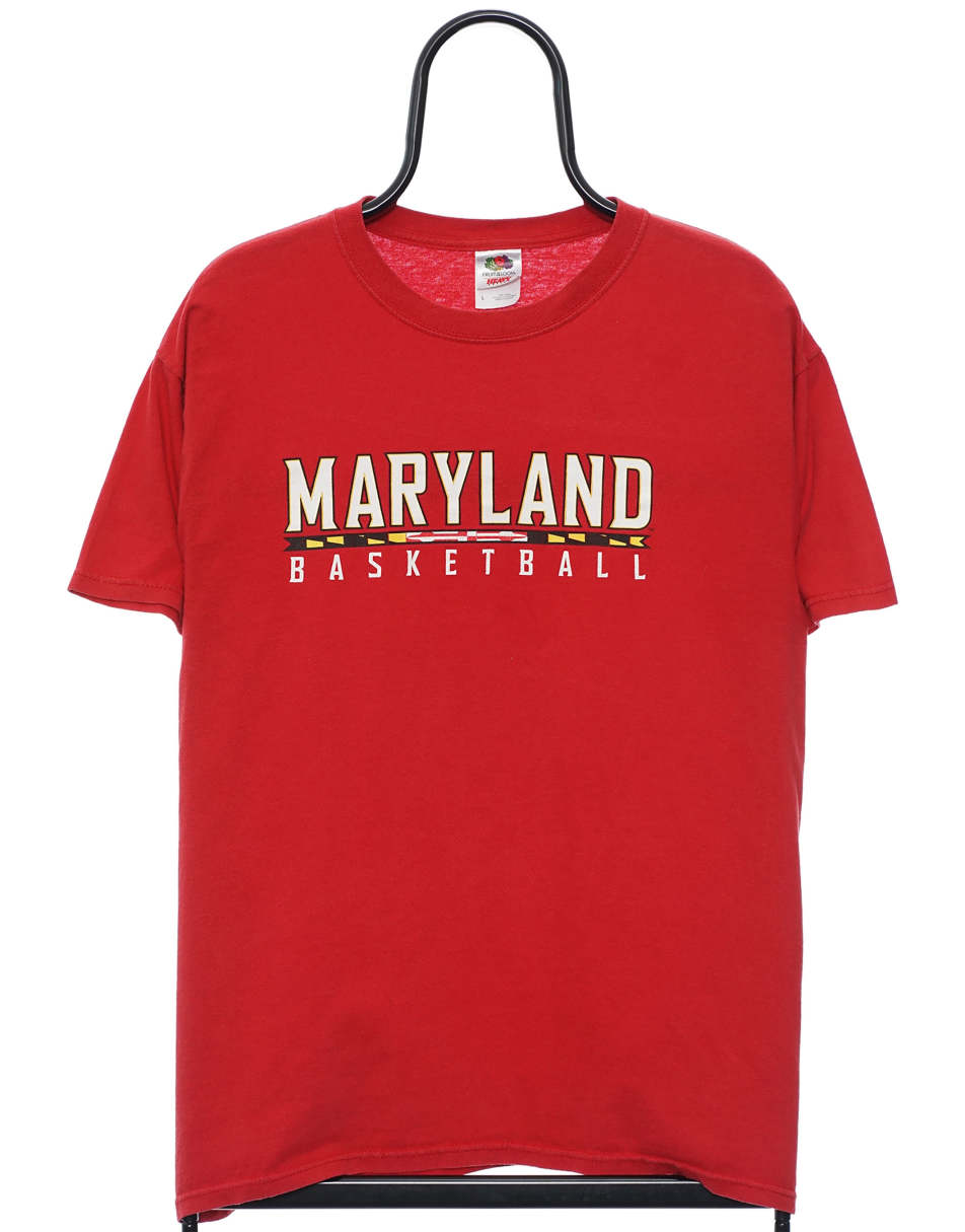 Vintage Maryland Basketball Size M Graphic t-shirt In Red