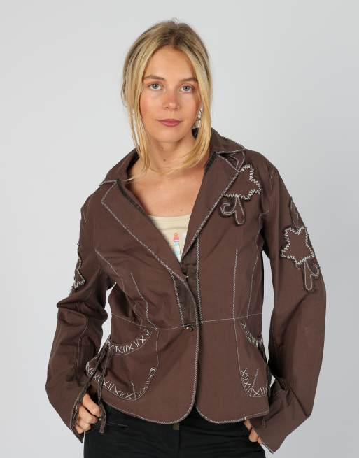 Vintage Massimo Rebecchi L shirt in brown