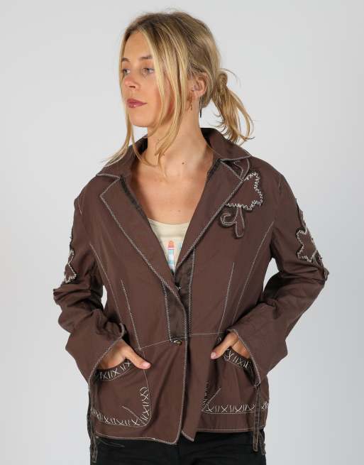 Vintage Massimo Rebecchi L shirt in brown, 3 of 4