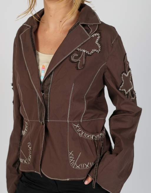 Vintage Massimo Rebecchi L shirt in brown, 4 of 4